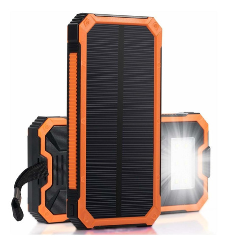 Cargador Solar Energia Panel Portatil 6 Lede Linterna 2