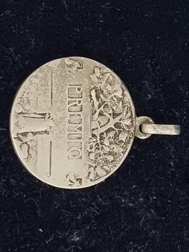 Antigua Medalla De Plata 900, Premio Campeonato De Bocha (Usado)