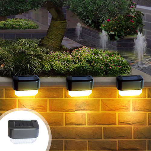 Luces Solares Para Vallas Exteriores, Césped, A Prueba De Ll