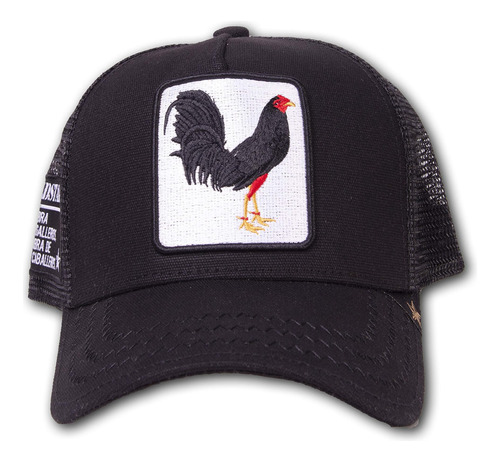 Gold Star Hat Gorro De Camionero Negro De Gallo Gorra De En