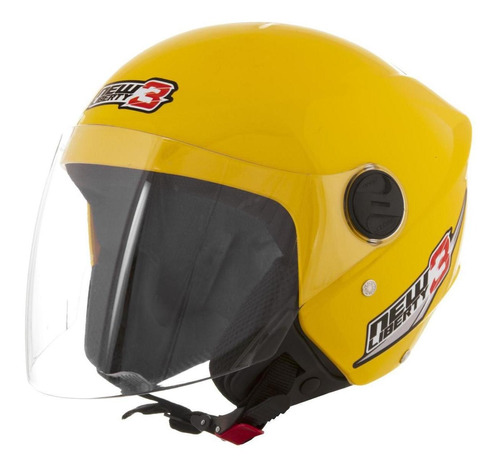 Capacete Moto Aberto New Liberty 3 Protork Amarelo 56