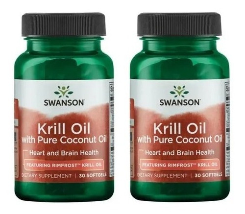 Aceite De Krill Oil Pack 2x Swanson Potenciada Envio Gratis