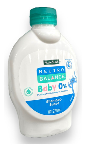 Shampoo Suave P/ Bebé Palmolive Neutro Balance Baby 0% 221ml