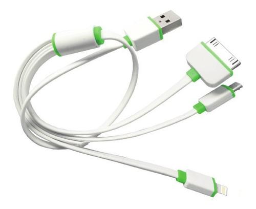 Cable Usb Genérico 3 En 1 Para iPhone - iPad - iPod De Apple