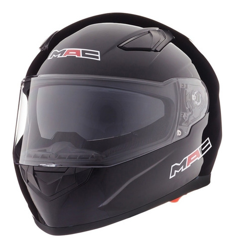 Casco Moto Integral Mac Gravity Doble Visor Negro Devotobike