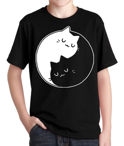 Remeras Gatitos Niños Gatos Graciosos Yin Y Yang