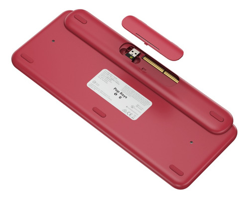 Imagen 2 de 5 de Outlet Teclado Logitech Pop Keys Mecanico Coral Rose