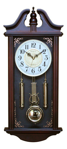 Relógio De Parede Pêndulo Retrô Vintage Antigo 66cm Dourado