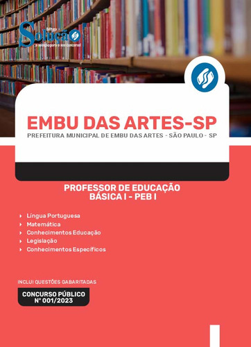 Apostila Prefeitura Embu Das Artes Sp - Professor Peb 1
