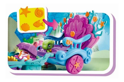 Pinypon - Carroza De Sirena Y Barco Pirata - Famosa