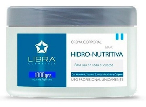 Crema Corporal Hidro-nutritiva 1 Kilo P/ Pieles Secas Libra