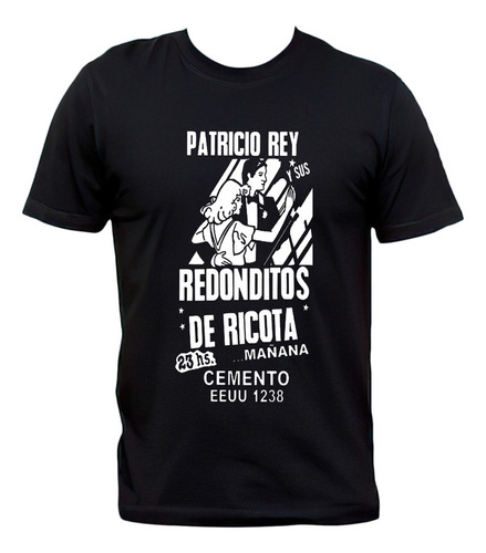 Remera Patricio Rey Los Redondos Poster Cemento Vintage