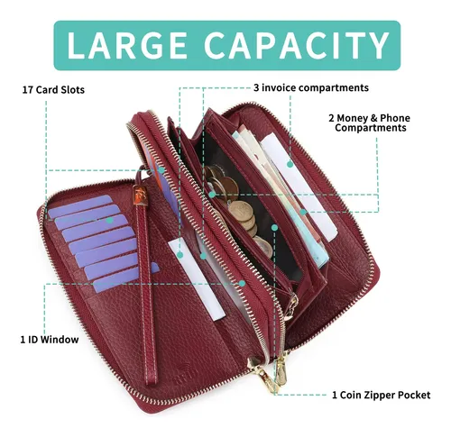 Pomelo Best Cartera Para Mujer Carteras De Embrague Con Rfid