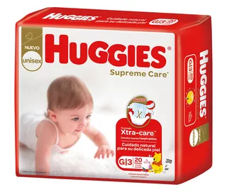 Pañales Huggies Supreme Care G 20 u