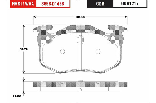 Balata Trasera Low Trw Peugeot 206 Cc 1.6 2008 O1