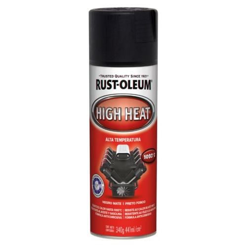 Alta Temperatura En Aerosol Rust Oleum 1093°c Negro Mate