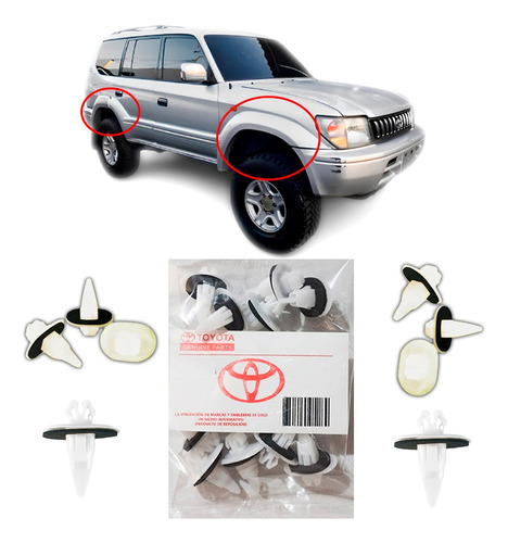 Clips Grapas De Buches Toyota Prado Original 10 Unidades