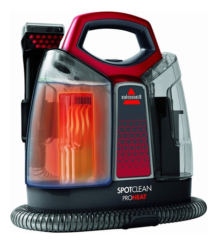 Aspiradora lava tapizados De tacho Bissell SpotClean ProHeat 36988 1.4L roja y titanio 220V-240V 50Hz/60Hz