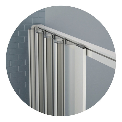 Imagem 1 de 3 de Box Sanfonado Em Pvc 145 Lag X 1,85 Alt Branco Frete Gratis