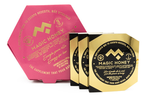 Magic Honey Caja De 24 Sachet Para Ella Mas 3 Gratis Para El