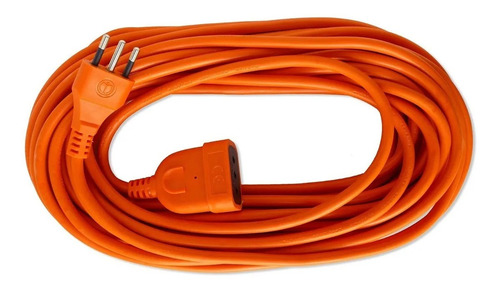 Extensión Eléctrica Macrotel 10 Metros 2500w Color Naranja