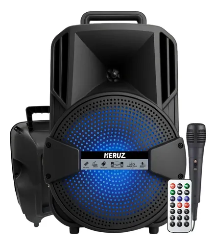 Caixa De Som Usb Pendrive Radio Fm Bluetooth P2 +1000w Pmpo 10 Saida Microfone P10 Grande Potencia