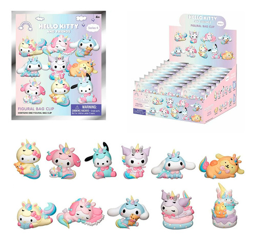 Hello Kitty Y Amigos Llavero 3d Coleccion Original Monogram