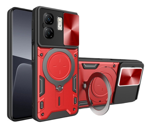 H Funda Con Soporte Magnético Para Infinix Smart 9 / Hot 50i