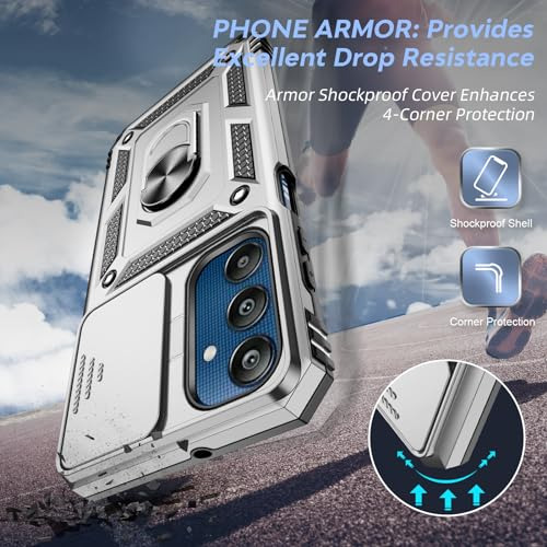 Funda Para Galaxy A25 Plateado Plastico