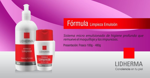 Emulsion Limpieza Higiene Facial 110ml Lidherma