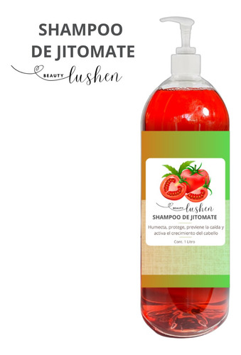 Shampoo Jitomate P/ Crecimiento Y Caída- 1l Beauty Lushen- 