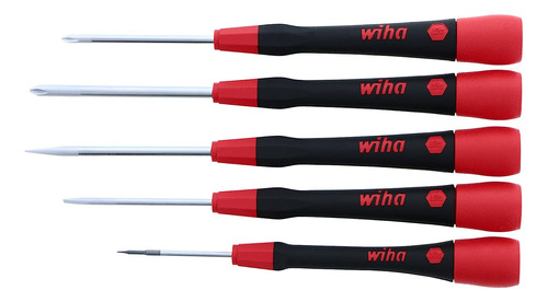 Juego De Destornilladores Wiha Precision 5 Unidades Rojo