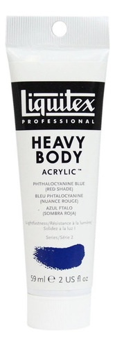 Tinta Acrílica Heavy Body Phthalo. Azul y rojo Shade S2, 59 ml