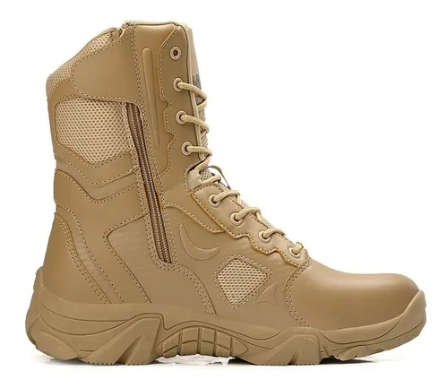 Botas Tacticas Hombre Industrial Trabajo Seguridad Arena P09