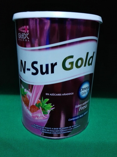 N-sur Plus Gold Batido Sabor Fresa Omega 3 6 Y 9 1000 Gramos