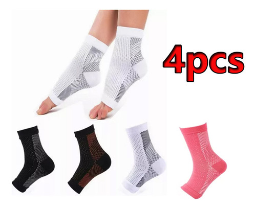 Tobilleras Ortopédicas, Fascitis Plantar, 4 Pares De Calceti