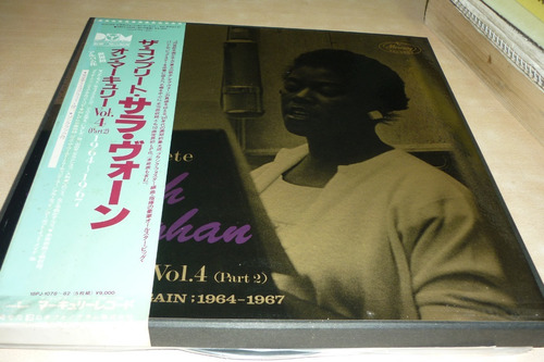 Sarah Vaughan Complete Mercury 5 Lp Box Set Japon Obi Nm