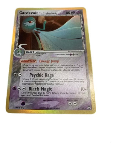 Cartas Pokemon Gardevoir 6/113 Ex Delta Specie Holo 3x