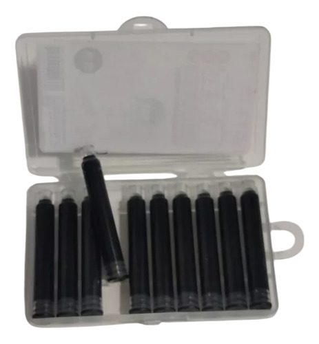 10 Repuesto Cadridge Tinta Para Pluma Fuente Estilográfica