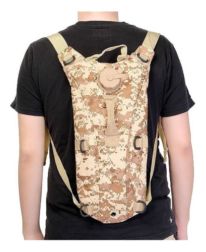 Camelback Militar Cafe Bolso Morral Hidratacion 2.5 Litros