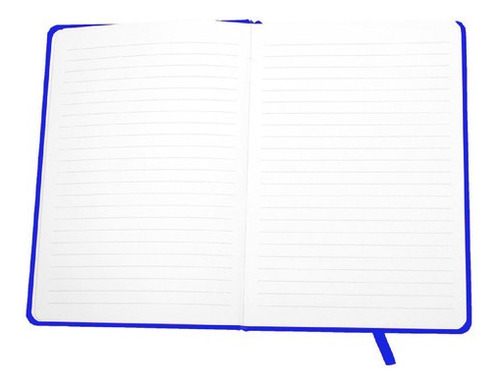 12 Libretas Mayoreo Agendas Cuadernos De Notas Rayas 21x14cm Color Azul