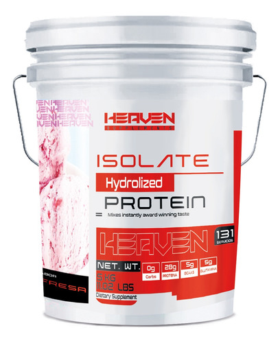Proteína Hidrolizada 5kg Heaven Varios Sabores Fresa