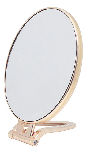 Espelho De Mesa Maquiagem Compacto Com Suporte Rose Gold