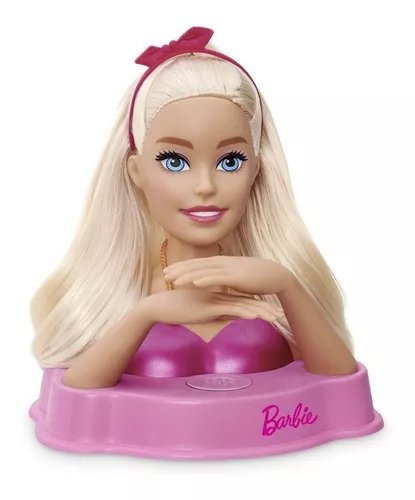 Kit Infantil Brinquedo Menina Busto Barbie Com Maquiagem