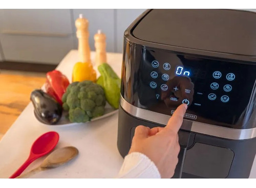 Air Fryer Gigital AfdLG Com Visor Frontal 127v Black Decker