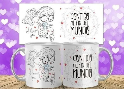 Imagen 9 de 9 de 20 Plantillas Sublimación Tazas / Día De Los Enamorados