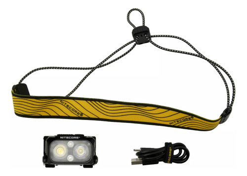 Linterna Frontal Nitecore Nu25 400 Lumens Recargable Linterna Negro Luz Blanco