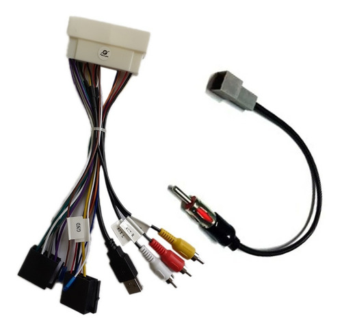 Plug Chicote Conector De Som E Adaptador Antena Creta.+ Usb