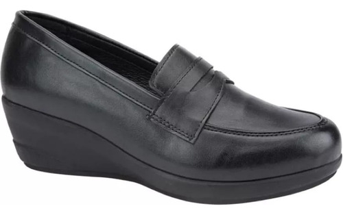 Zapatos Mocasin Cuña Cerrados Elegantes Plataforma Ligeros