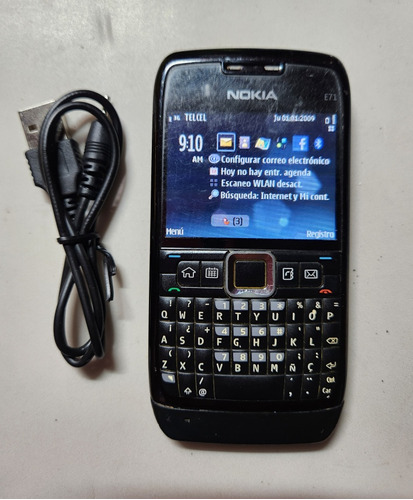 Nokia E71 Telcel Funcionando Bien, Con Cargador,.... Retro, Vintage, N8, W600, W580, 1100